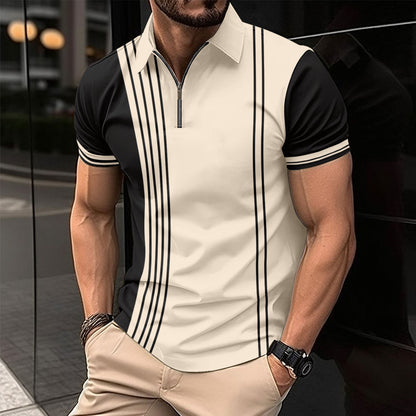 Zachary – Summer Printed Casual Polo Shirt for Men