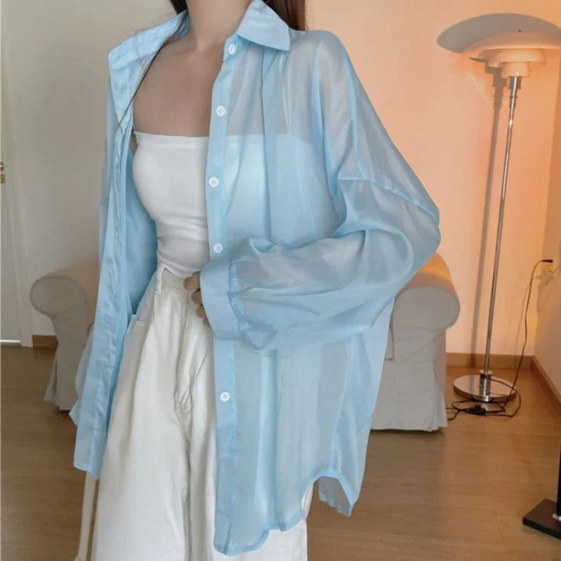 Margot - Elegant Sheer Chiffon Cardigan for Women