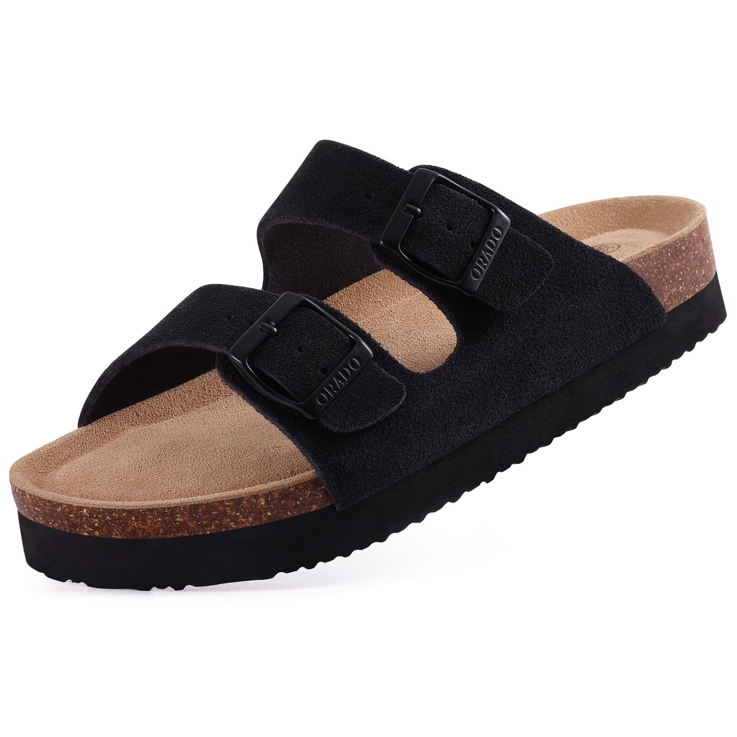 Lucas – Unisex Suede Platform Slippers with Arch Support for Outdoor Comfort