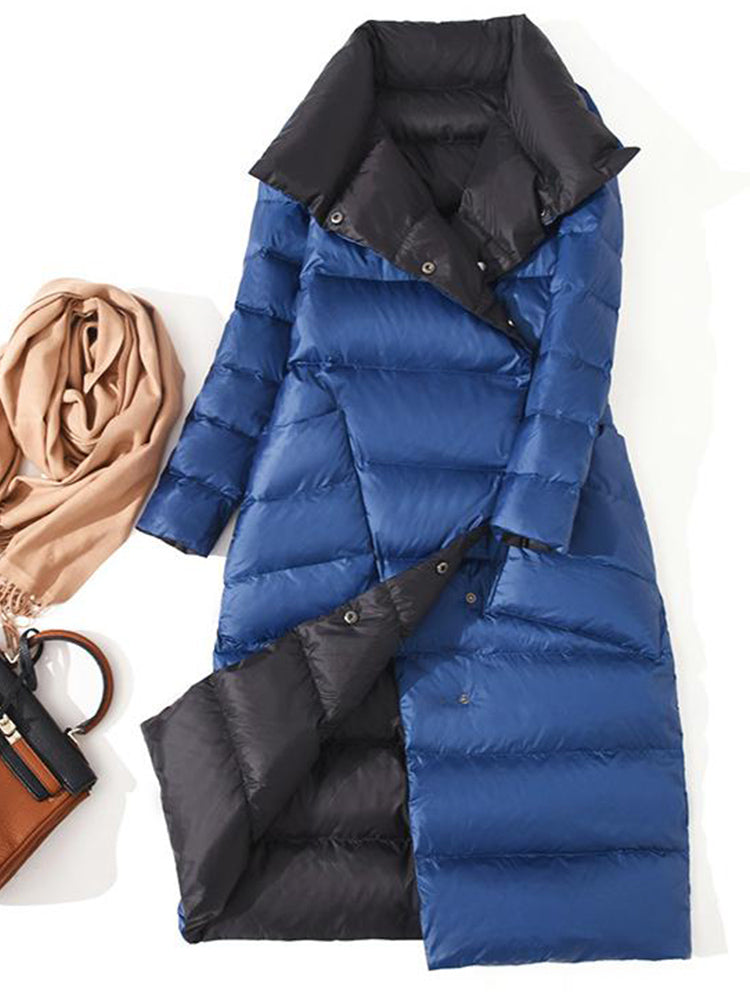 Charlotte - Women's Double-Sided Long Down Jacket