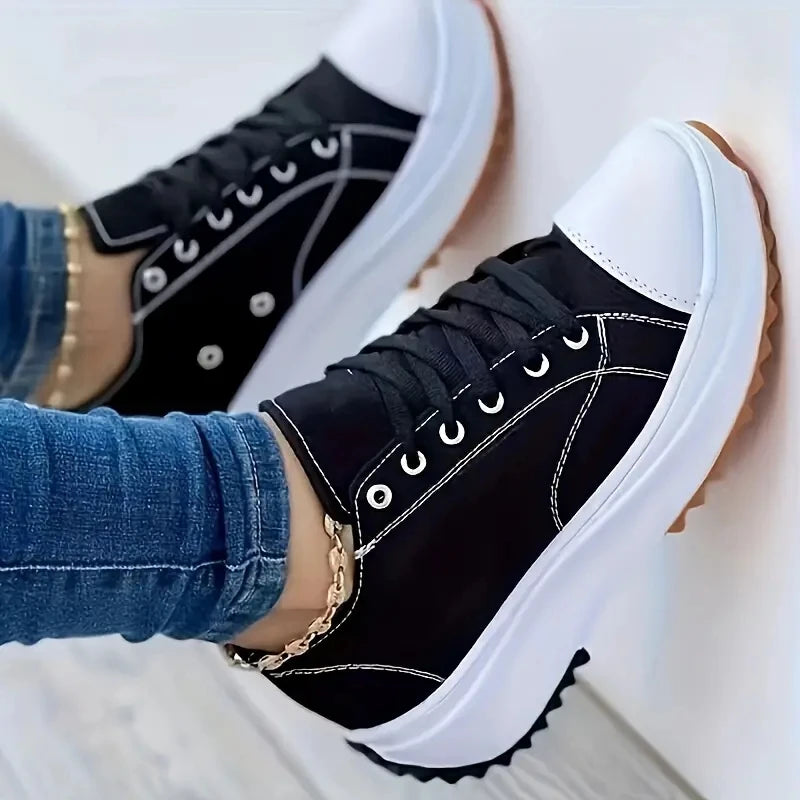 Viviana - Trendy Lace-Up Sneakers for Women