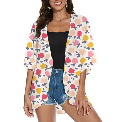 Leona - Elegant Flowy Kimono Cardigan for Women