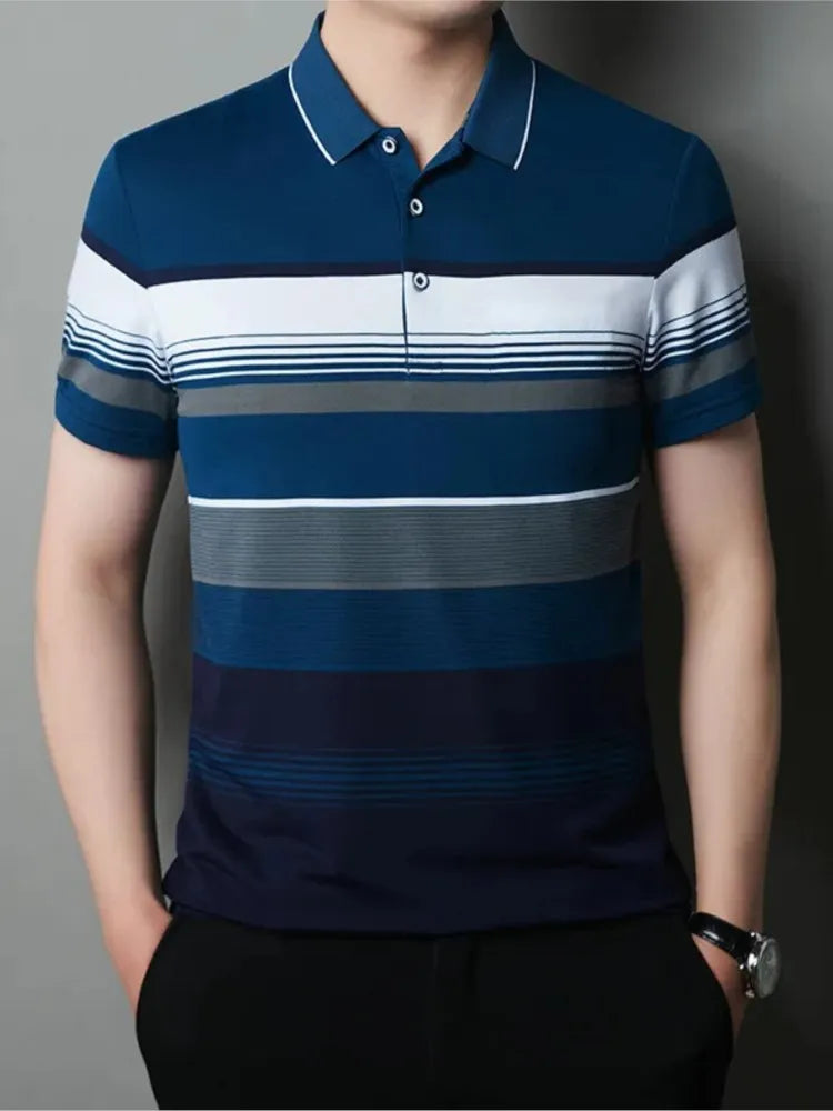 William - Men's Summer Striped Polo Shirt