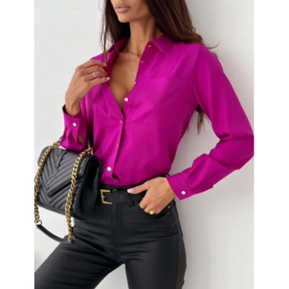 Serena - Elegant V-Neck Blouse for Women