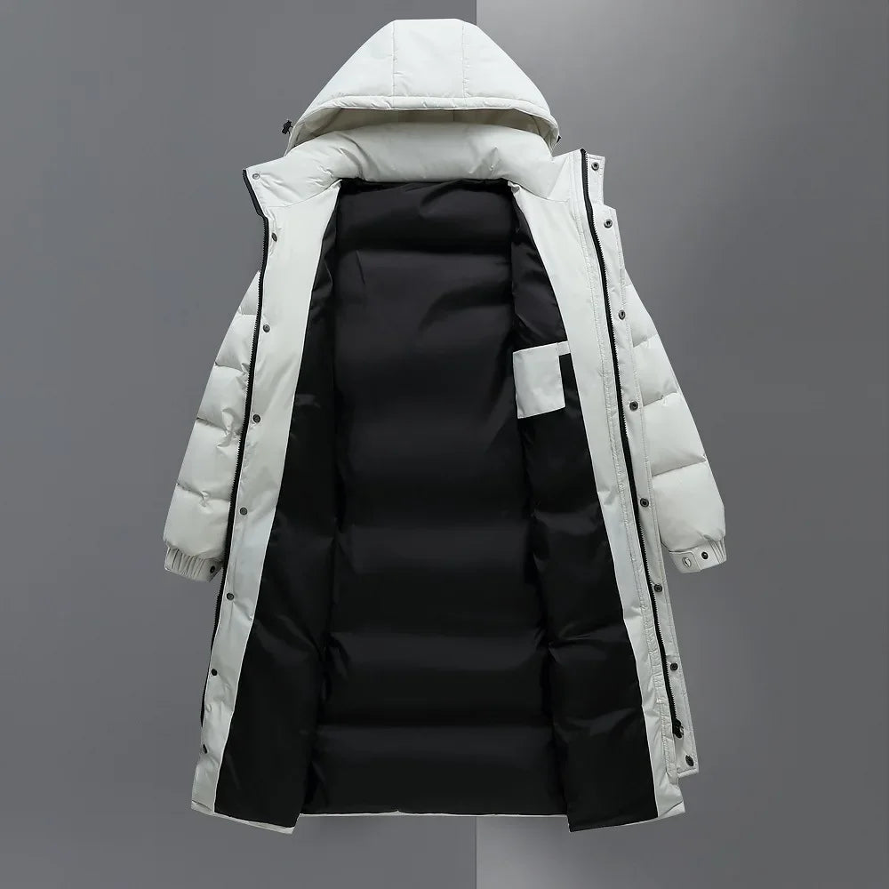 Adrian - Winter Men's Long Down Jacket