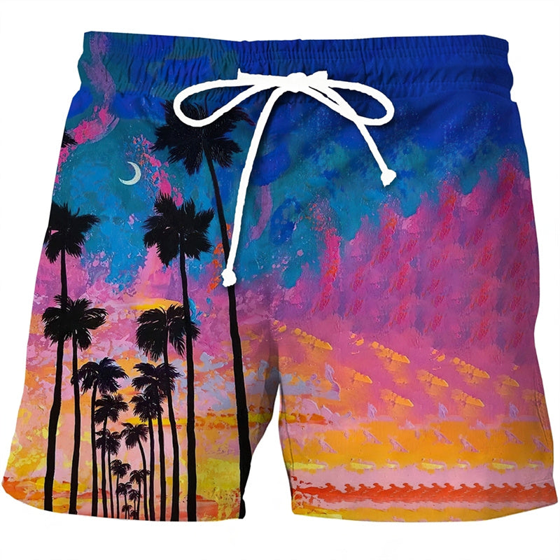 Leo – Men's 3D Printed Hawaii Beach Shorts