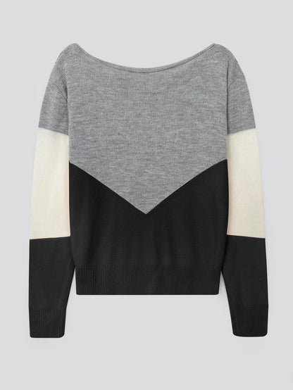 Elara - Stylish Color Block Sweater for Women