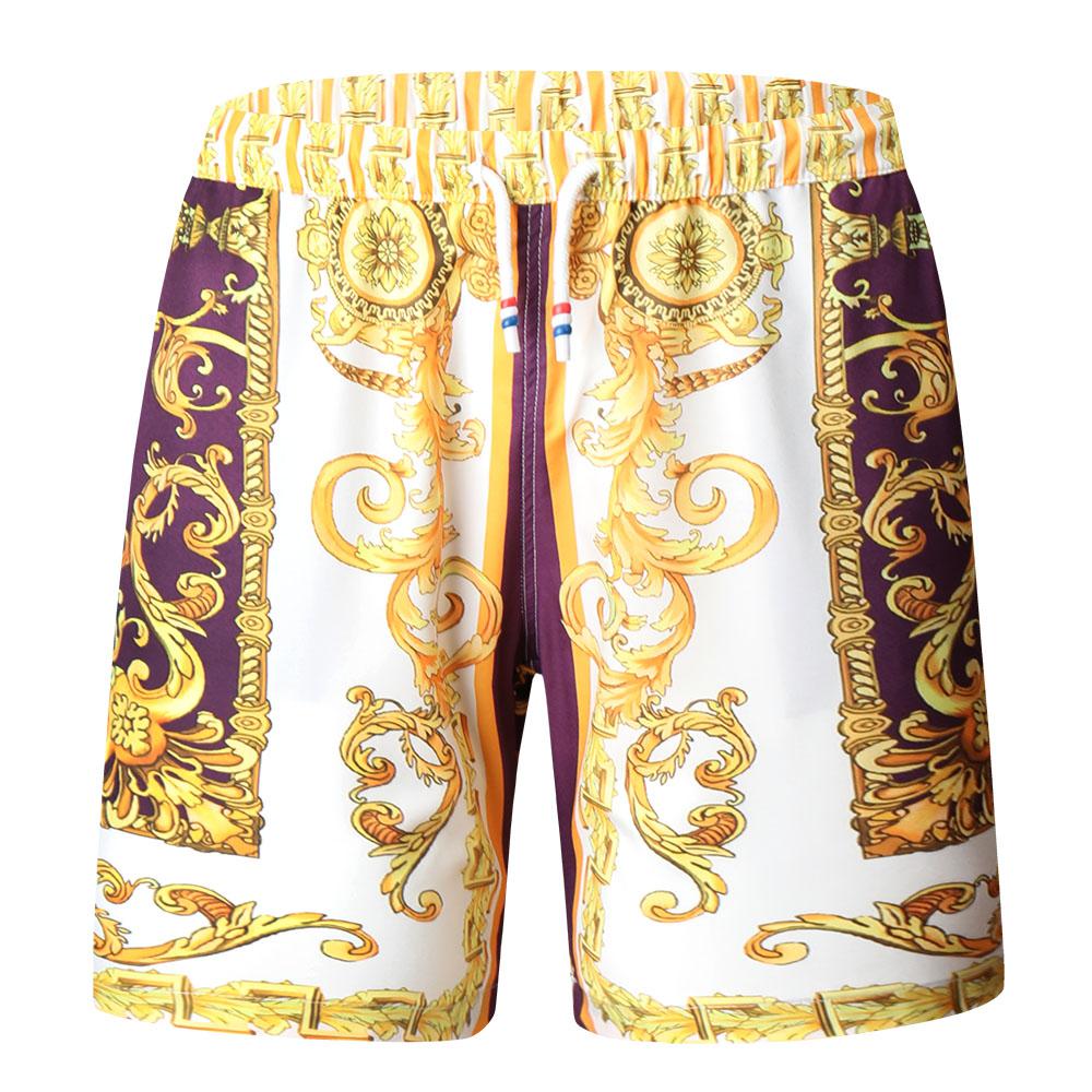 Julien – Men's Gold Luxury Quick Dry Beach Shorts