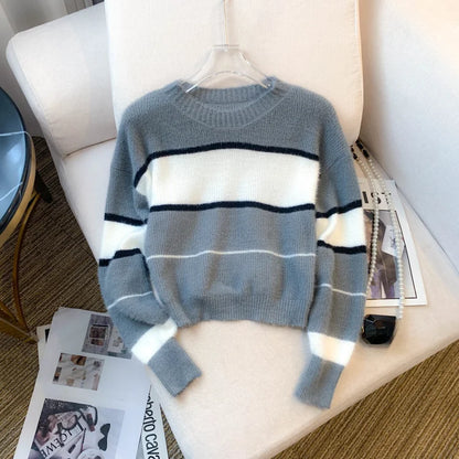 Odessa - Chic Color Block Pullover Sweater for Women