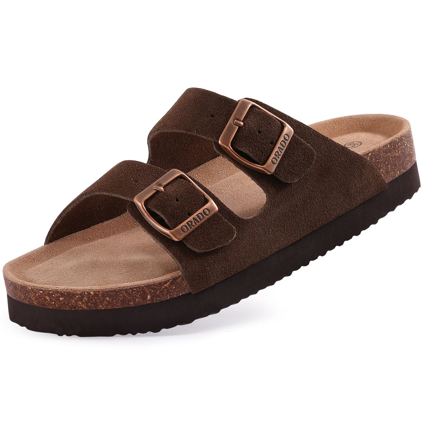 Lucas – Unisex Suede Platform Slippers with Arch Support for Outdoor Comfort