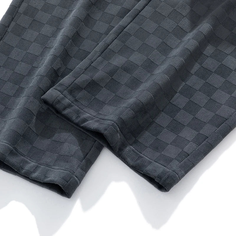 Karolin-Checkered Corduroy Sweatpants