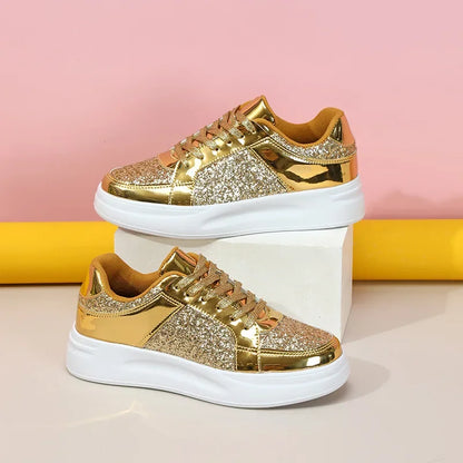 Beatrix - Stylish Glitter Platform Sneakers for Women