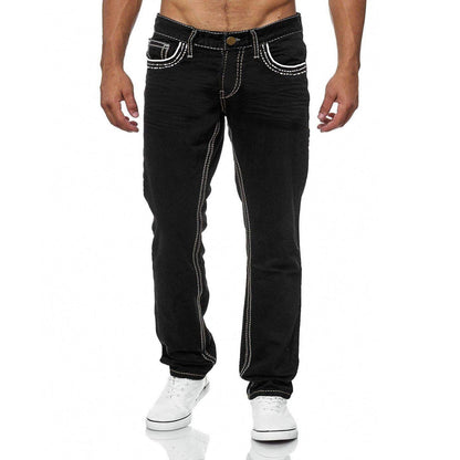 Maxwell - Men's Straight Denim Casual Pants