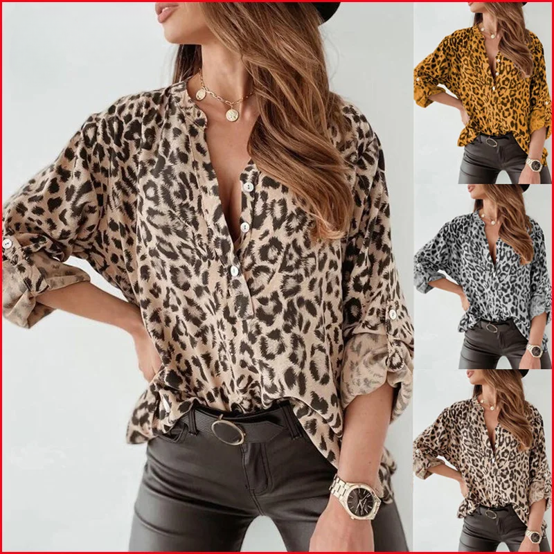 Emma – Leopard Print Long Sleeve Cardigan