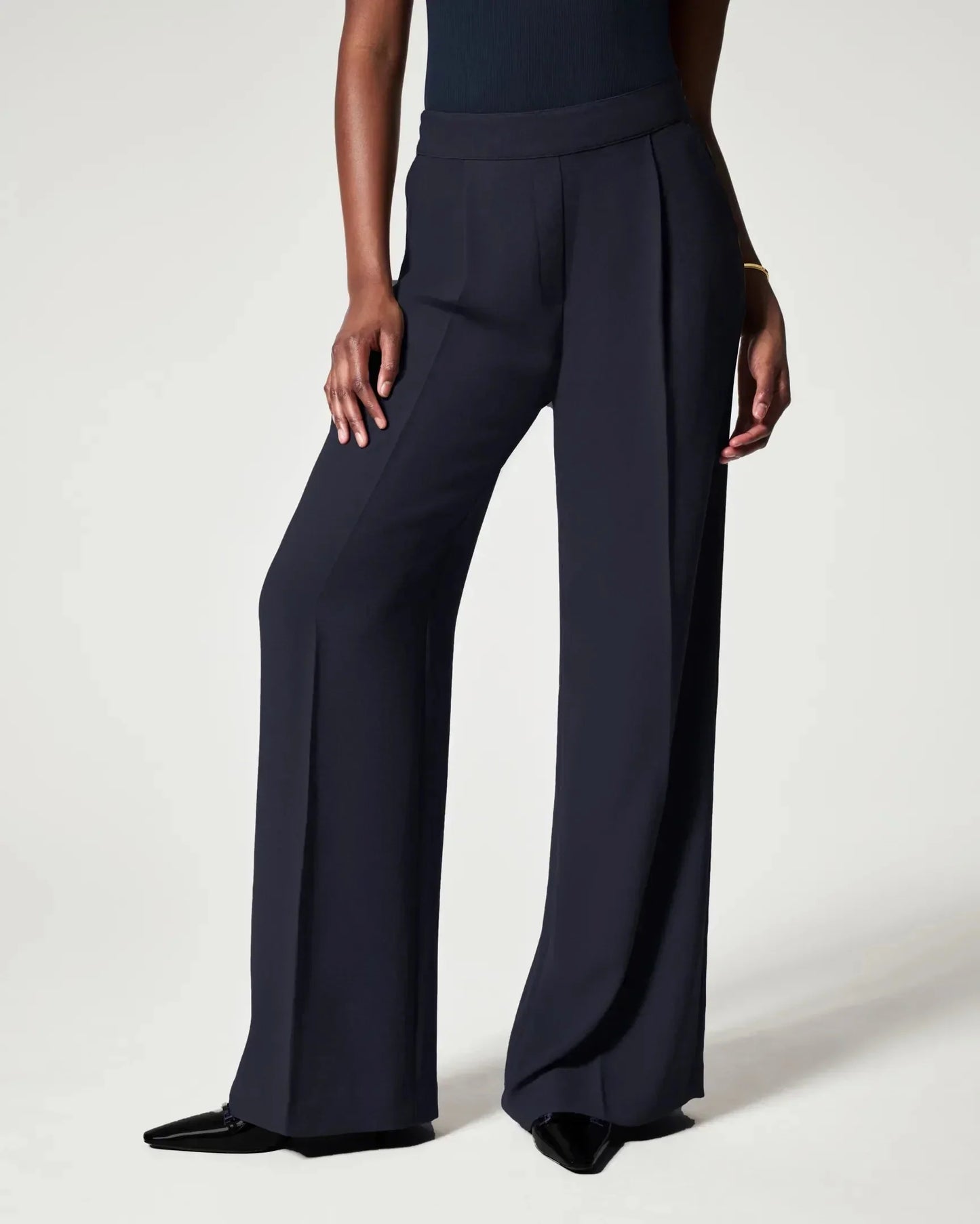 Grace - Wide Leg Pleated Pants