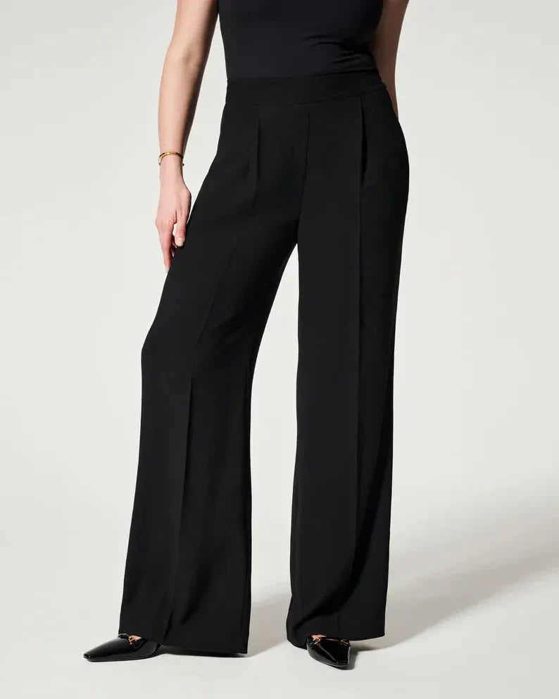 Grace - Wide Leg Pleated Pants