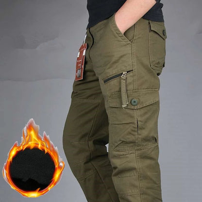 Leon – Men's Fleece-Lined Camouflage Cargo Pants