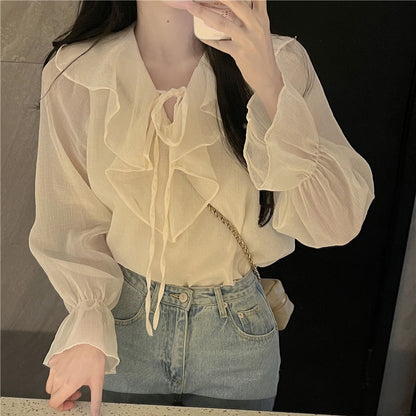 Emily – Women's Summer Loose Half Open Collar Pullover Blouse