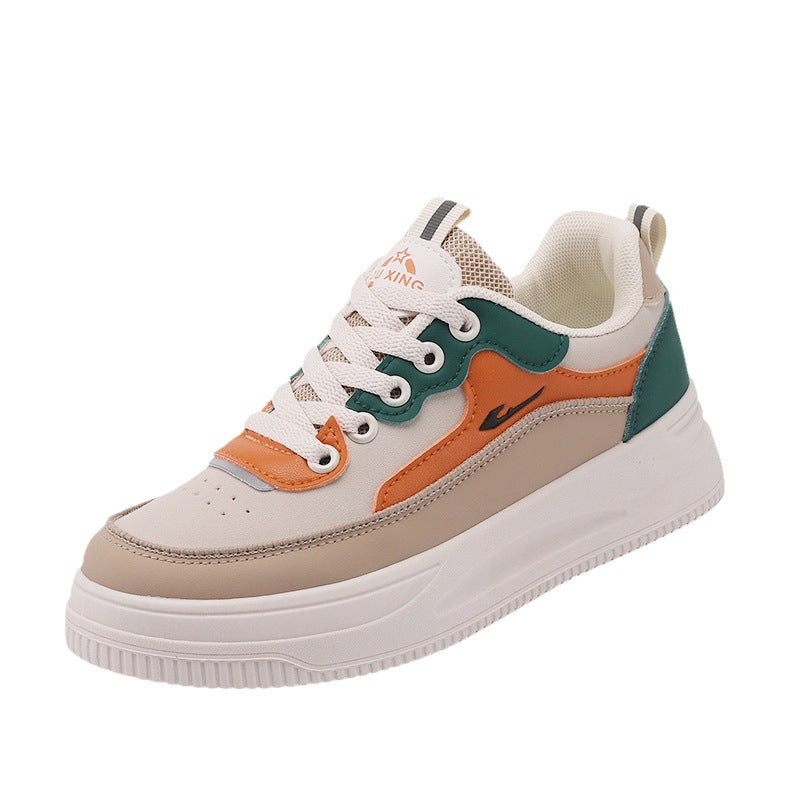 Ivy – Women's Casual Mixed Color Wedge Sneakers for Autumn