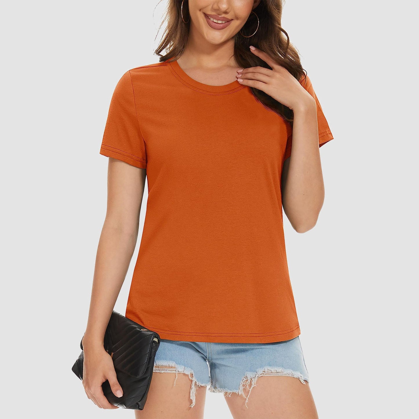 Marigold - Women's Cotton Crewneck T-Shirt