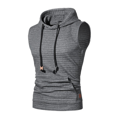 Malcolm – Men's Sleeveless Knitted Hoodie