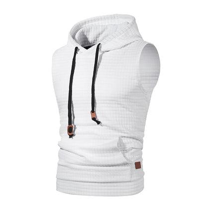 Malcolm – Men's Sleeveless Knitted Hoodie