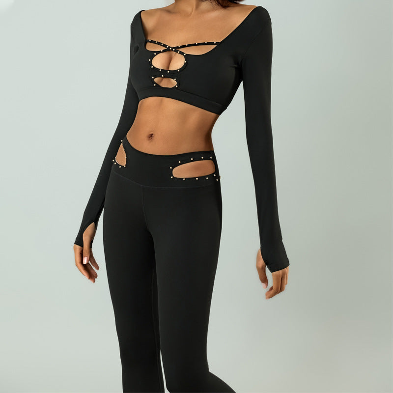 Wendy – High Waist Yoga Suit with Hollow Back