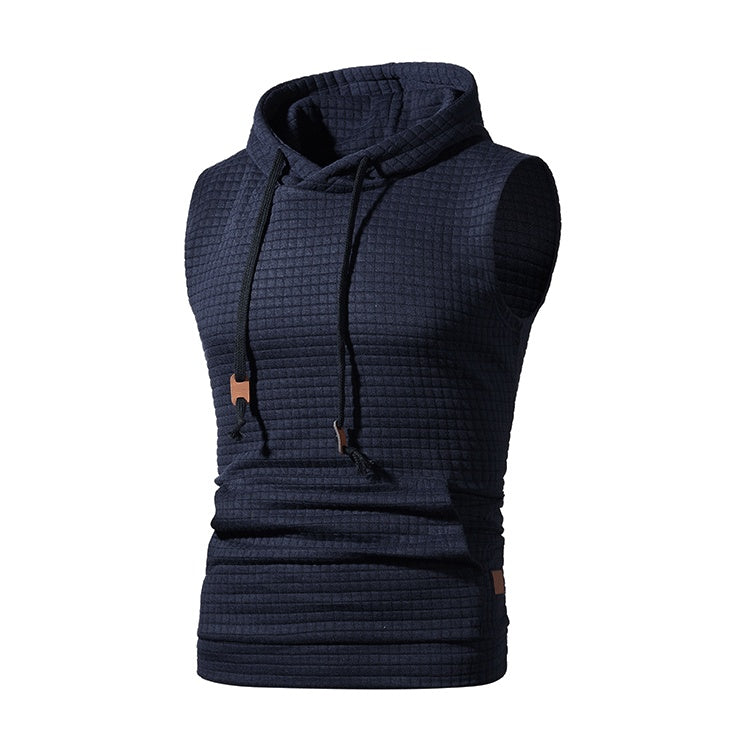 Malcolm – Men's Sleeveless Knitted Hoodie