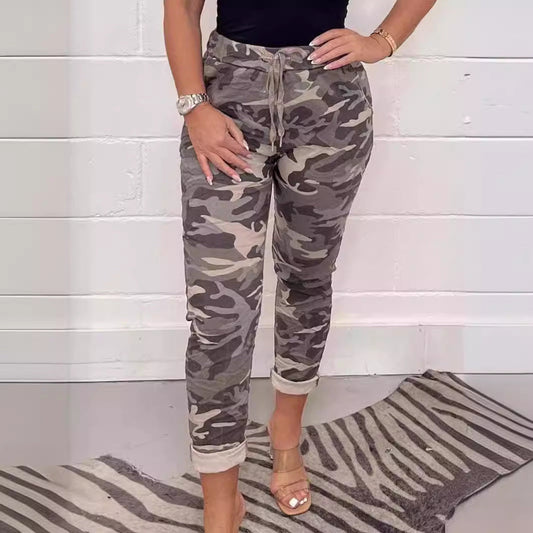 Karen – Casual Loose Camouflage Print Pants