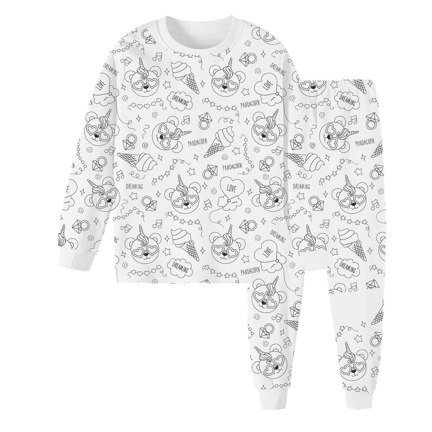 Rachel – Children's DIY Hand-painted Graffiti Pajamas Suit