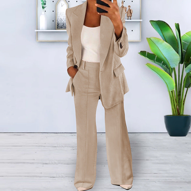 Michelle – Slim-Fit Cardigan Suit Jacket