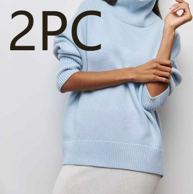 Marie – Women's Solid Color Pullover Sweater