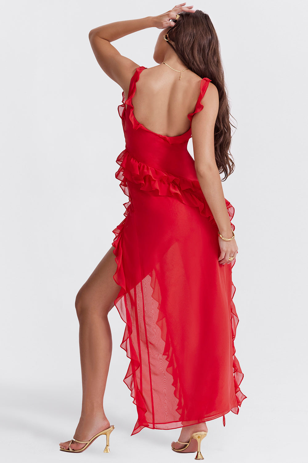 Viviana-Maxi dress with ruffles