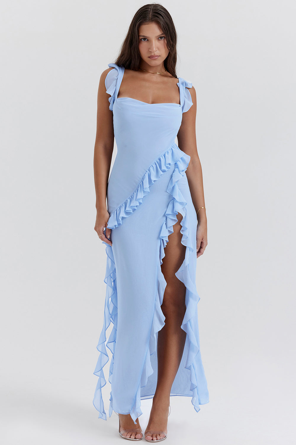 Viviana-Maxi dress with ruffles