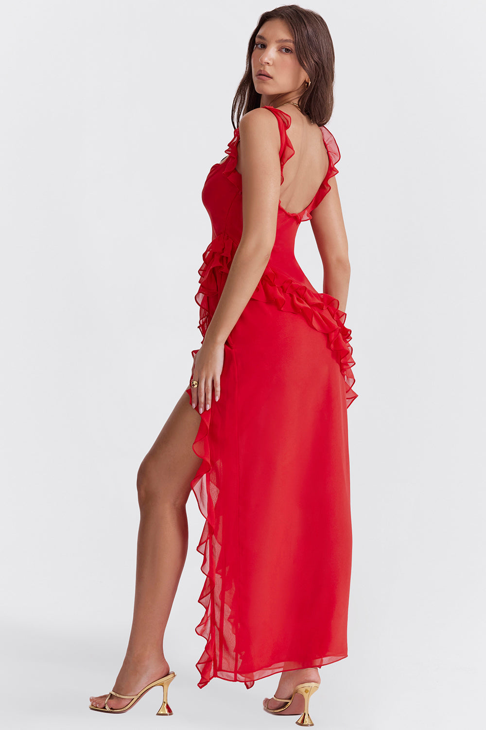 Viviana-Maxi dress with ruffles