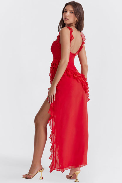 Viviana-Maxi dress with ruffles