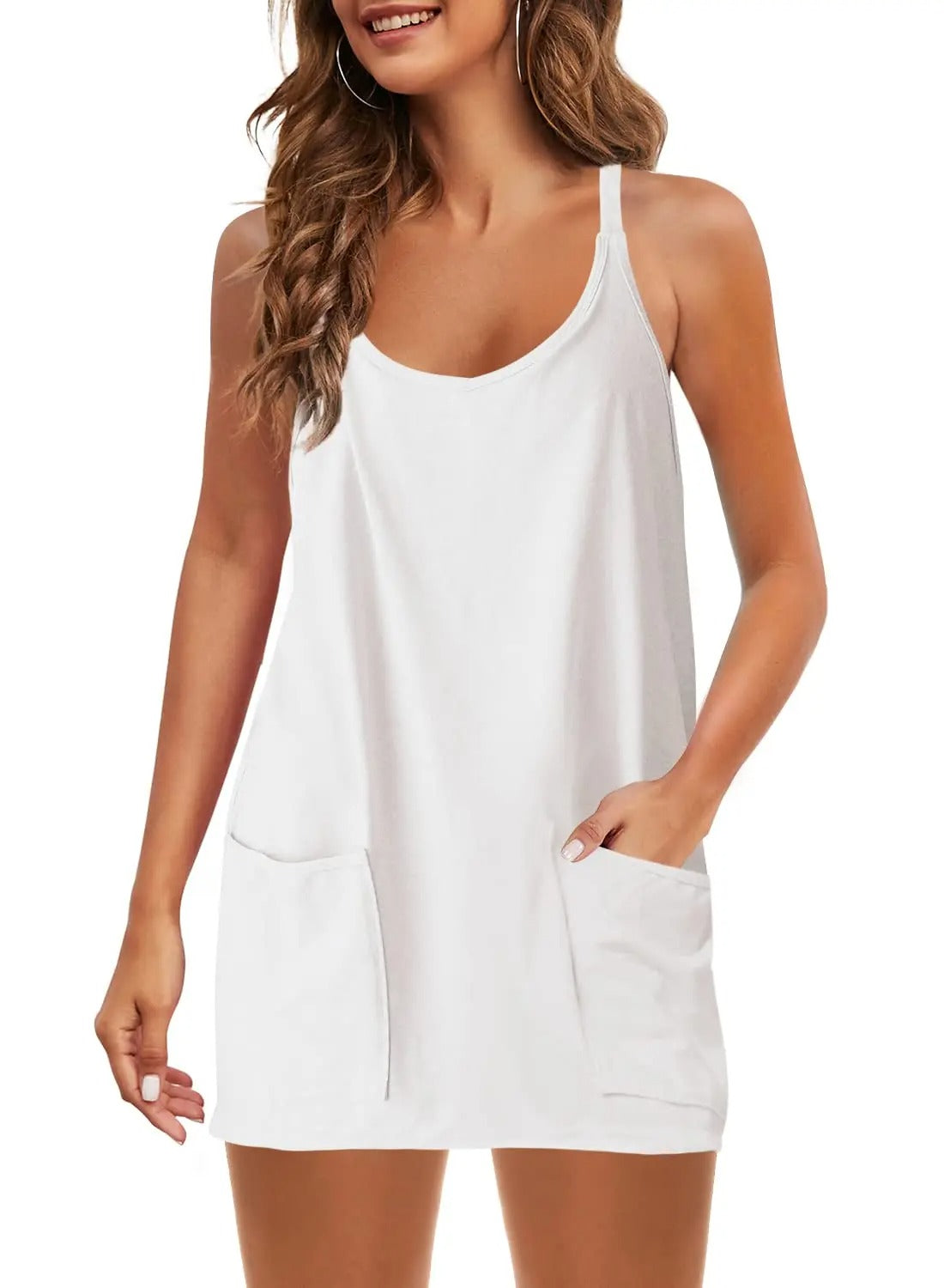 Fenella - Sporty Sleeveless Mini Dress for Women