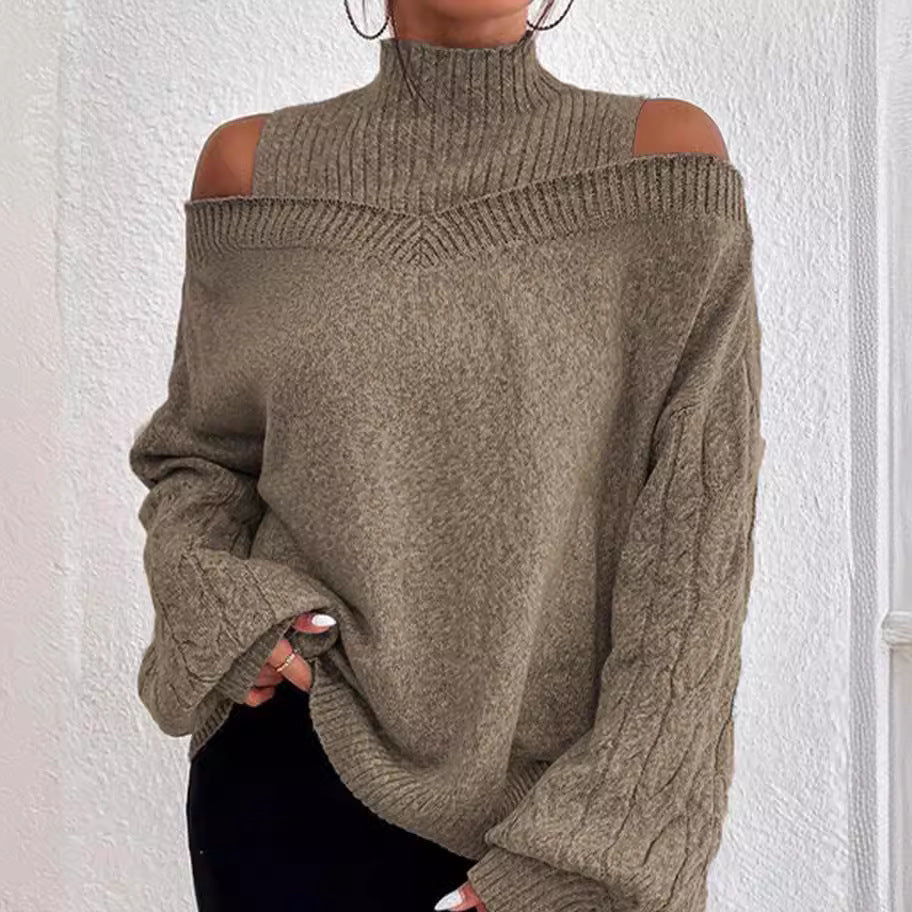 Vanessa – Off-the-Shoulder Lantern Sleeve Sweater