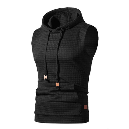 Malcolm – Men's Sleeveless Knitted Hoodie