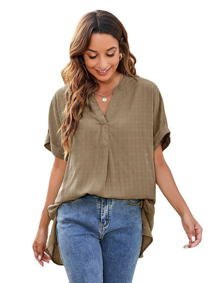 Charlotte – Casual V-neck Pullover Shirt