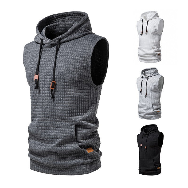 Malcolm – Men's Sleeveless Knitted Hoodie