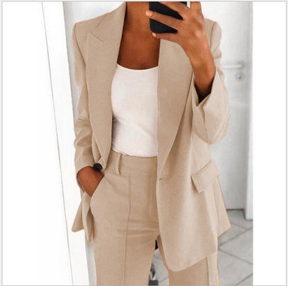 Michelle – Slim-Fit Cardigan Suit Jacket