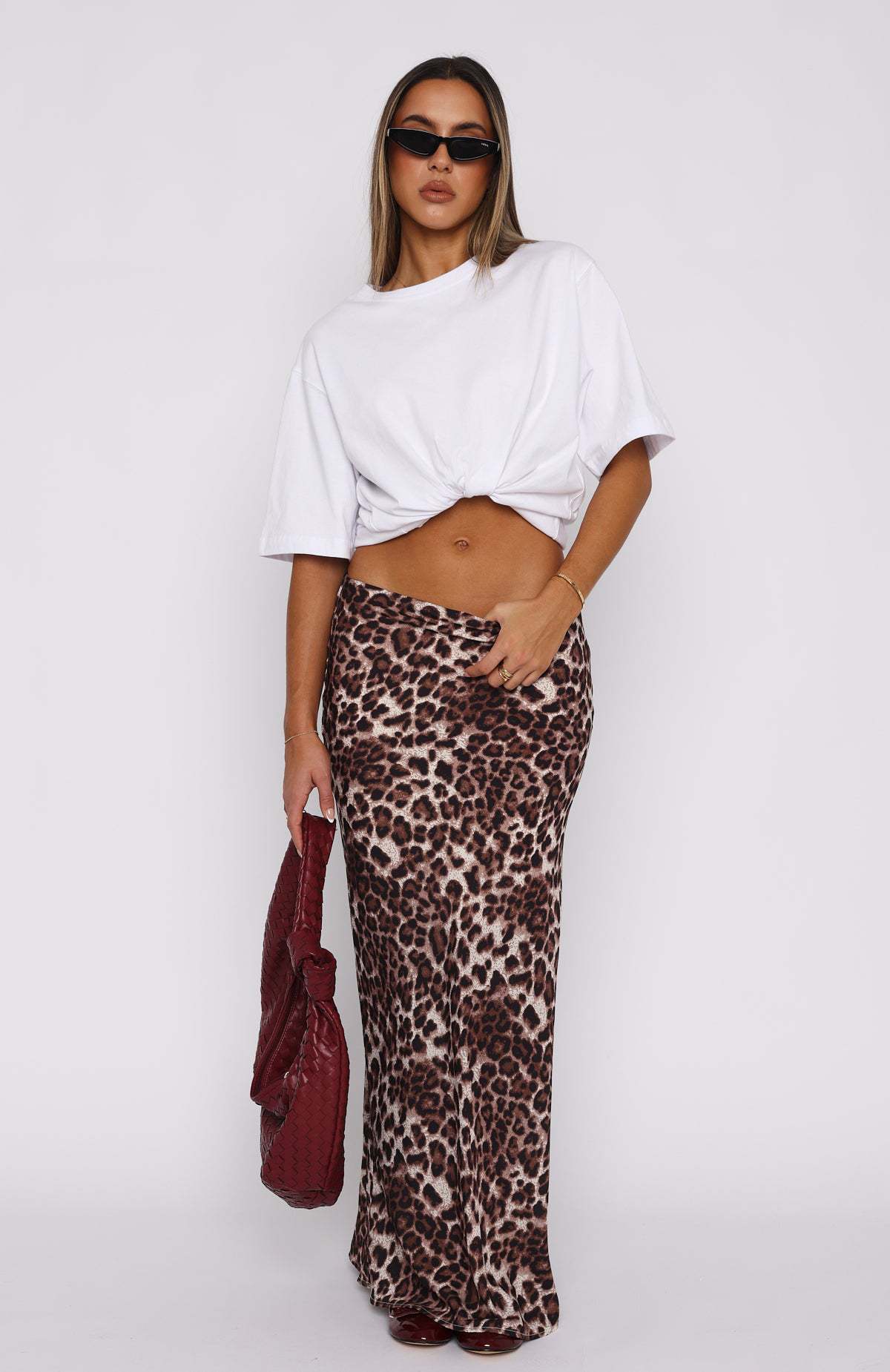 Barbara – Leopard Print Sheath Skirt