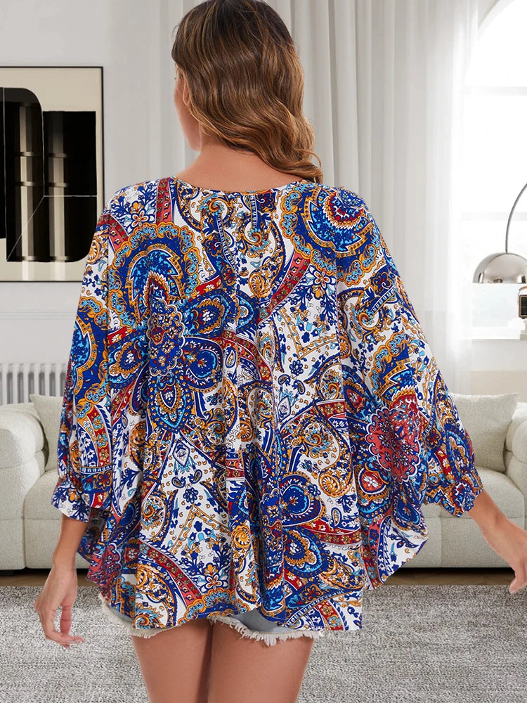 Amara - Stylish Chiffon Floral Blouse for Women