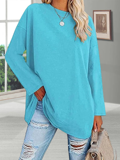 Galatea - Casual Solid Color Pullover for Women