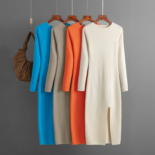 Verity - Cozy Knit Sweater Dress for Women