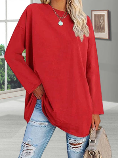 Galatea - Casual Solid Color Pullover for Women