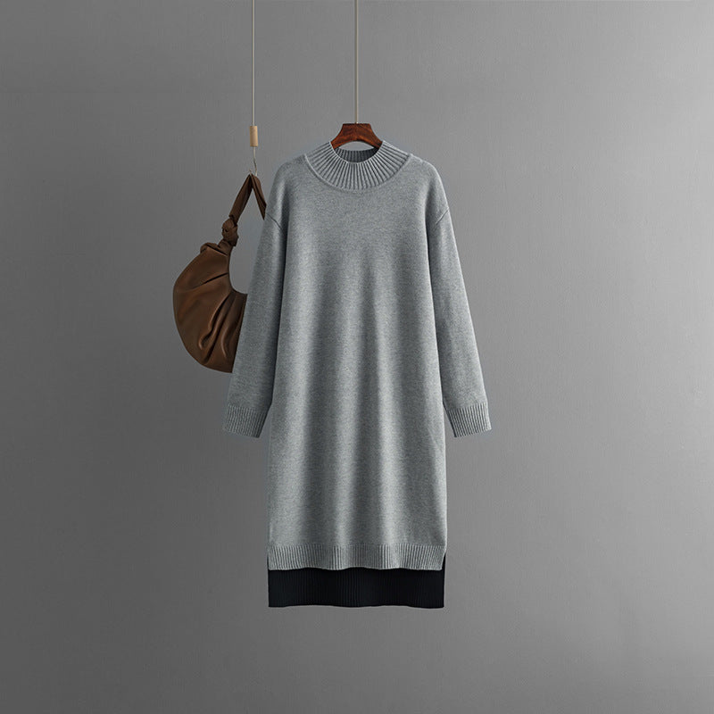 Oriana - Cozy Turtleneck Knit Sweater Dress for Women