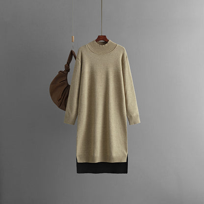 Oriana - Cozy Turtleneck Knit Sweater Dress for Women