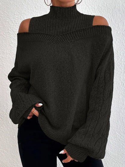 Vanessa – Off-the-Shoulder Lantern Sleeve Sweater